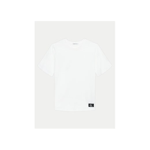 Calvin Klein Jeans T-Shirt IB0IB02029 Biały Relaxed Fit ze sklepu MODIVO w kategorii T-shirty chłopięce - zdjęcie 172598053