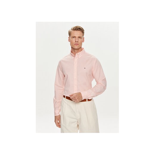 Tommy Hilfiger Koszula MW0MW30934 Różowy Regular Fit ze sklepu MODIVO w kategorii Koszule męskie - zdjęcie 172598181