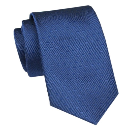 Elegancki Krawat Męski Angelo di Monti - Niebieski z Delikatną Fakturą KRADM2119 ze sklepu JegoSzafa.pl w kategorii Krawaty - zdjęcie 172598701