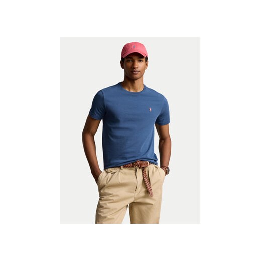 Polo Ralph Lauren T-Shirt 710671438373 Niebieski Custom Slim Fit ze sklepu MODIVO w kategorii T-shirty męskie - zdjęcie 172598991