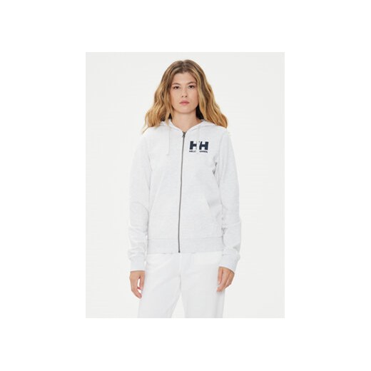 Helly Hansen Bluza W Hh Logo Full Zip Hoodie 2.0 34461 Biały Regular Fit Helly Hansen L MODIVO