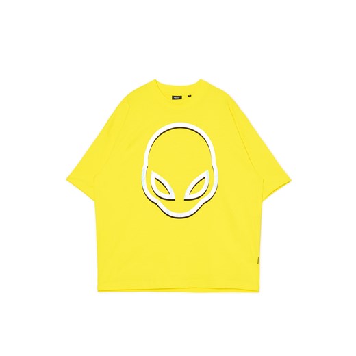 Cropp - Żółta koszulka z printem - żółty ze sklepu Cropp w kategorii T-shirty męskie - zdjęcie 172599263