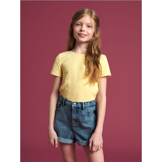 Sinsay - Koszulka - żółty ze sklepu Sinsay w kategorii Bluzki dziewczęce - zdjęcie 172600782