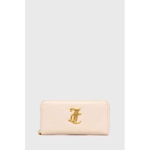 Juicy Couture portfel damski kolor beżowy WIJAY4124WVP ze sklepu ANSWEAR.com w kategorii Portfele damskie - zdjęcie 172601263