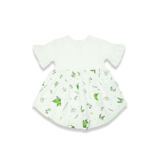 Bawełniana sukienka dziewczęca z motywem leśnym ze sklepu 5.10.15 w kategorii Sukienki niemowlęce - zdjęcie 172601371