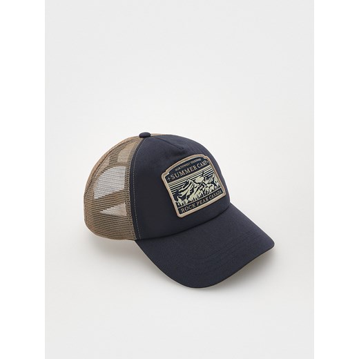 Reserved - Czapka trucker z naszywką - granatowy Reserved ONE SIZE Reserved