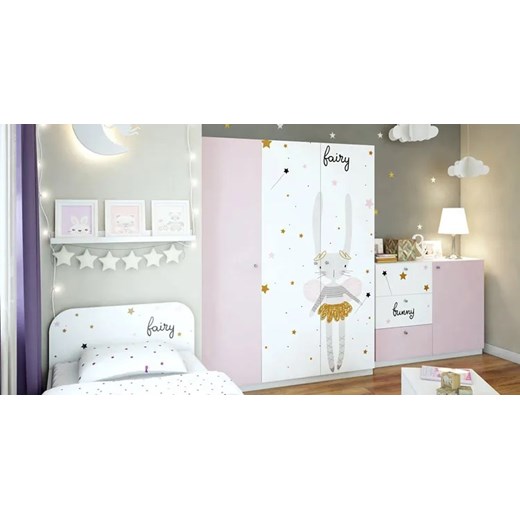 Biało-lawendowa szafka dziecięca Peny 20X - 2 kolory Elior One Size Edinos.pl