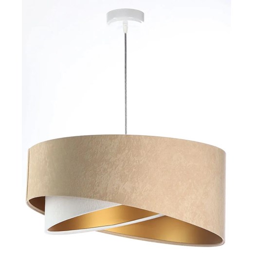Beżowa asymetryczna lampa wisząca - EX976-Elaxa Lumes One Size Edinos.pl