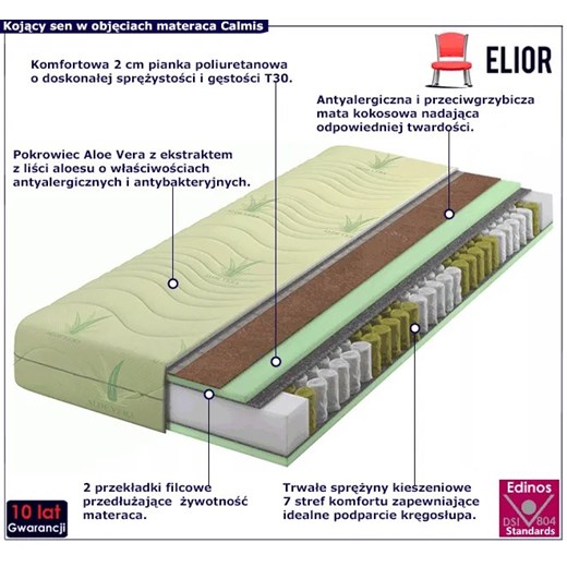 Łóżko/materac Elior