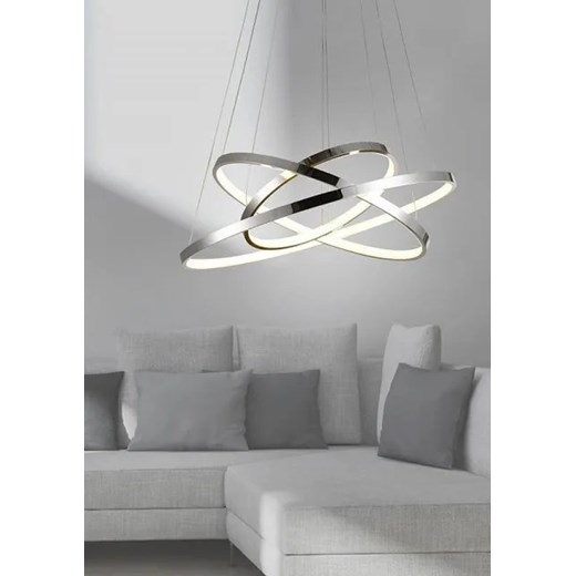 Nowoczesna lampa wisząca z trzema okręgami LED - V084-Monati Lumes One Size Edinos.pl