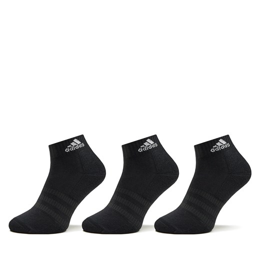 Skarpety Niskie Unisex adidas Cushioned Sportswear Ankle Socks 3 Pairs IC1277 Czarny ze sklepu eobuwie.pl w kategorii Skarpetki damskie - zdjęcie 172606090