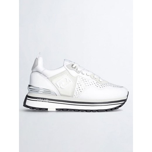 Liu Jo Skórzane sneakersy w kolorze białym ze sklepu Limango Polska w kategorii Buty sportowe damskie - zdjęcie 172607043