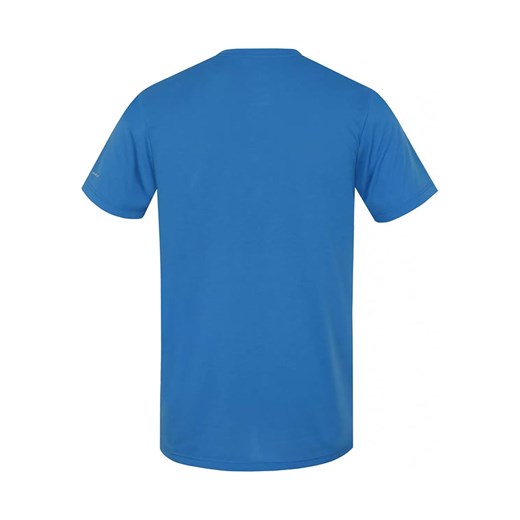 T-shirt męski Hannah z krótkim rękawem casualowy niebieski w nadruki 