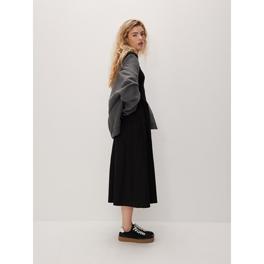 Reserved - Sukienka midi - czarny ze sklepu Reserved w kategorii Sukienki - zdjęcie 172608721