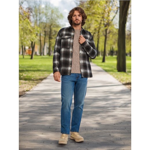 Sinsay - Koszula comfort fit - czarny Sinsay M Sinsay wyprzedaż