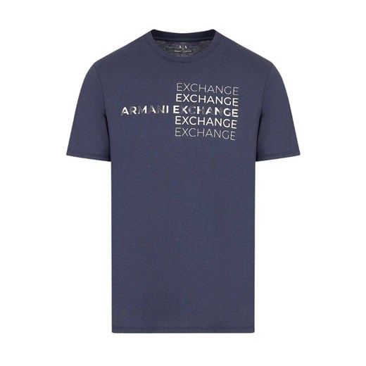 t-shirt męski armani exchange 3dztac zj9tz 15cx granatowy ze sklepu Royal Shop w kategorii T-shirty męskie - zdjęcie 172609604