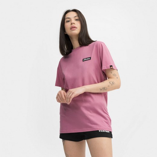 Damski t-shirt z nadrukiem Ellesse Tolin - różowy ze sklepu Sportstylestory.com w kategorii Bluzki damskie - zdjęcie 172611383