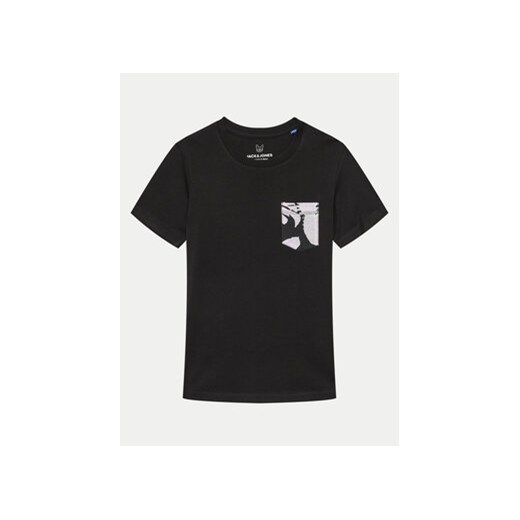Jack&Jones Junior T-Shirt Joraruba 12257614 Czarny Standard Fit ze sklepu MODIVO w kategorii T-shirty chłopięce - zdjęcie 172613383