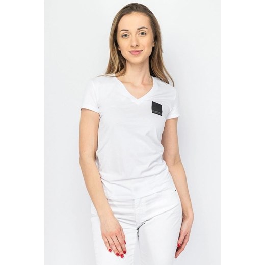 t-shirt damski armani exchange 3dyt35 yj3rz 1000 biały ze sklepu Royal Shop w kategorii Bluzki damskie - zdjęcie 172615841