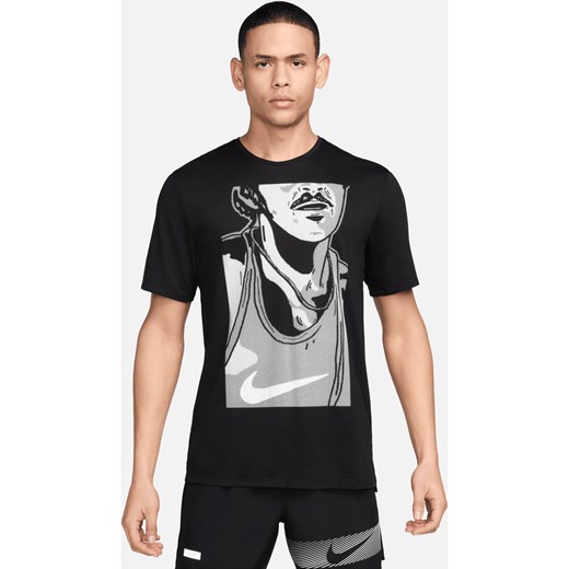 Męska koszulka z krótkim rękawem do biegania Nike Rise 365 Run Energy - Czerń ze sklepu Nike poland w kategorii T-shirty męskie - zdjęcie 172615990