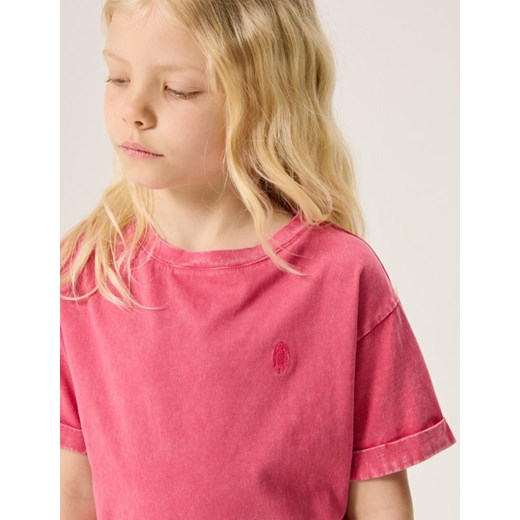 Koszulka CLTN K QUATRO C. Koral 122-128 ze sklepu Diverse w kategorii Bluzki dziewczęce - zdjęcie 172617012