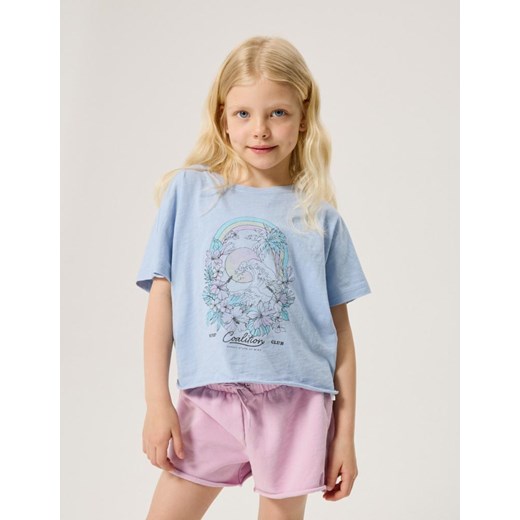 Koszulka CLTN K VOS J. Niebieski 122-128 ze sklepu Diverse w kategorii Bluzki dziewczęce - zdjęcie 172617032