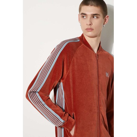 Needles bluza RC Track Jacket męska kolor pomarańczowy wzorzysta OT233 ze sklepu PRM w kategorii Bluzy męskie - zdjęcie 172617292