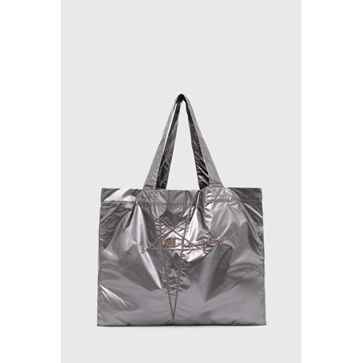 Rick Owens torba x Champion Tote kolor srebrny CM01D5790 ze sklepu PRM w kategorii Torby materiałowe - zdjęcie 172617591