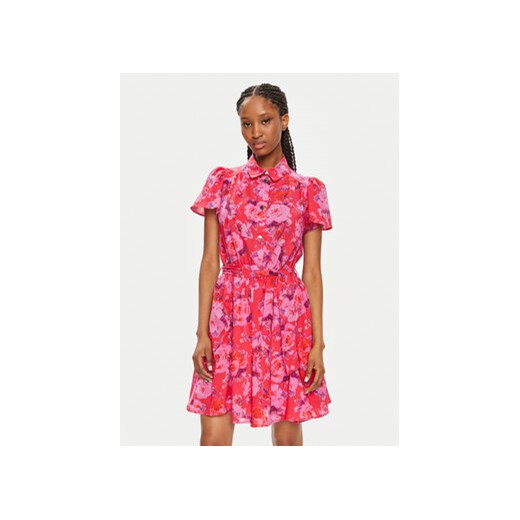 Morgan Sukienka koszulowa 241-ROSEL.F Różowy Regular Fit ze sklepu MODIVO w kategorii Sukienki - zdjęcie 172618602