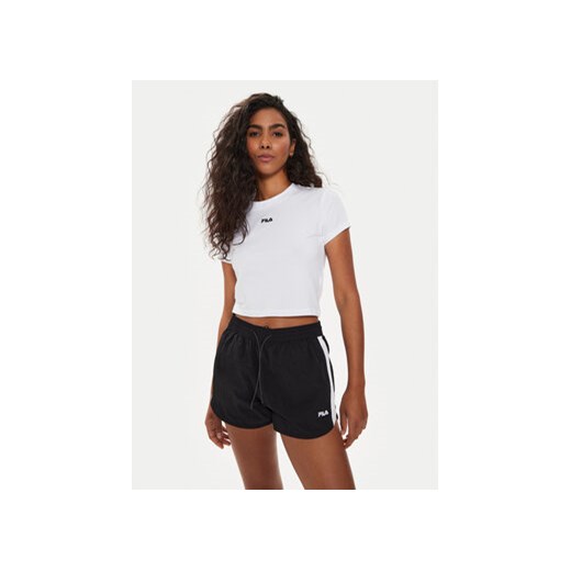 Fila T-Shirt FAW0744 Biały Slim Fit ze sklepu MODIVO w kategorii Bluzki damskie - zdjęcie 172618721