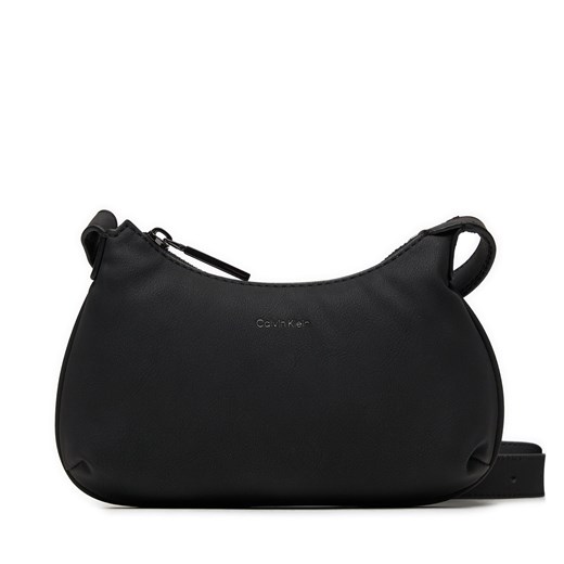 Torebka Calvin Klein Soft Crossbody K60K612112 Czarny ze sklepu eobuwie.pl w kategorii Listonoszki - zdjęcie 172619380