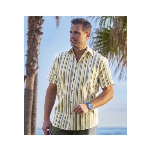 Koszula z kreponu w paski ze sklepu Atlas For Men w kategorii Koszule męskie - zdjęcie 172619621