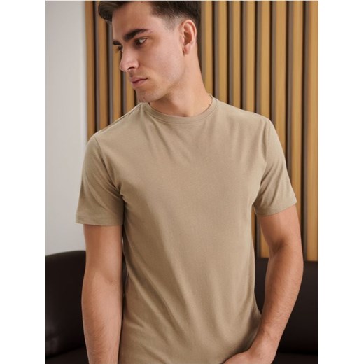 Sinsay - Koszulka - brązowy ze sklepu Sinsay w kategorii T-shirty męskie - zdjęcie 172621180