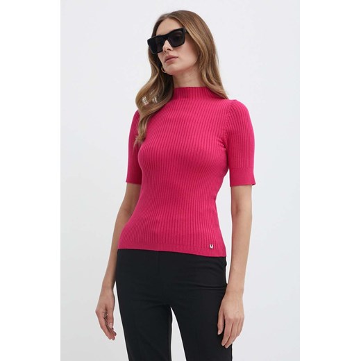 Morgan t-shirt MAIKI kolor różowy ze sklepu ANSWEAR.com w kategorii Bluzki damskie - zdjęcie 172621484