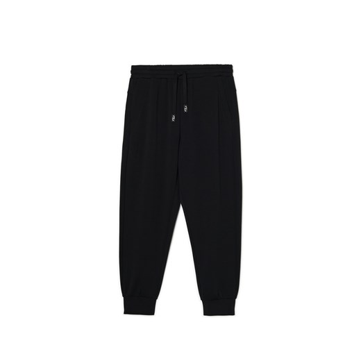 Cropp - Czarne spodnie joggery - czarny ze sklepu Cropp w kategorii Spodnie męskie - zdjęcie 172621764