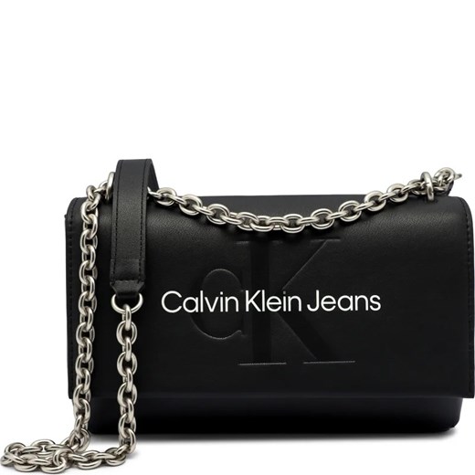 Listonoszka Calvin Klein elegancka średniej wielkości ze skóry ekologicznej matowa