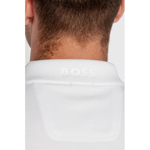 T-shirt męski biały BOSS HUGO z krótkim rękawem