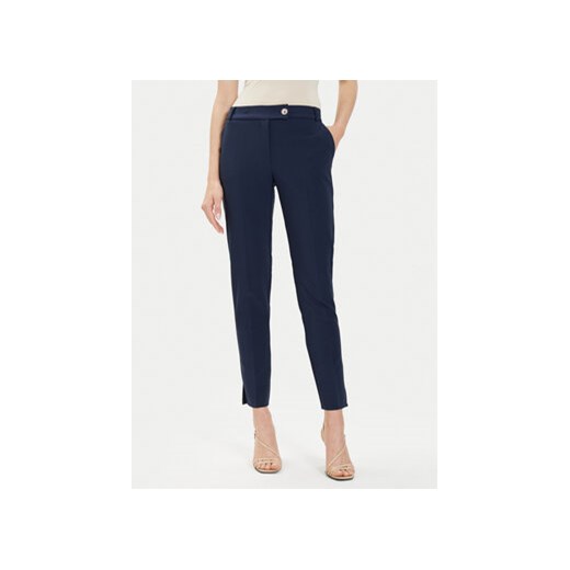 Rinascimento Spodnie materiałowe CFC0118281003 Granatowy Regular Fit ze sklepu MODIVO w kategorii Spodnie damskie - zdjęcie 172623012