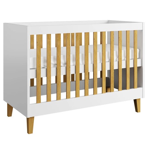 Białe łóżeczko niemowlęce - Maurycy 6X ze sklepu Edinos.pl w kategorii Łóżka dziecięce - zdjęcie 172624050
