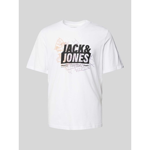 T-shirt z nadrukiem z logo ze sklepu Peek&Cloppenburg  w kategorii T-shirty męskie - zdjęcie 172626544