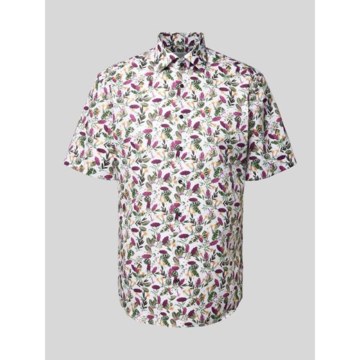 Koszula biznesowa o kroju modern fit z kwiatowym wzorem ze sklepu Peek&Cloppenburg  w kategorii Koszule męskie - zdjęcie 172626563