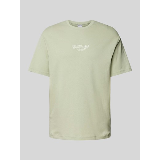 T-shirt o kroju oversized z nadrukiem z logo ze sklepu Peek&Cloppenburg  w kategorii T-shirty męskie - zdjęcie 172626594