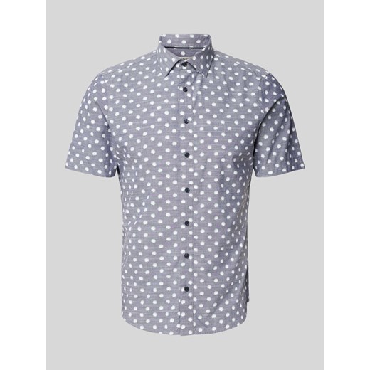 Koszula biznesowa o kroju casual fit z nadrukiem na całej powierzchni ze sklepu Peek&Cloppenburg  w kategorii Koszule męskie - zdjęcie 172626612
