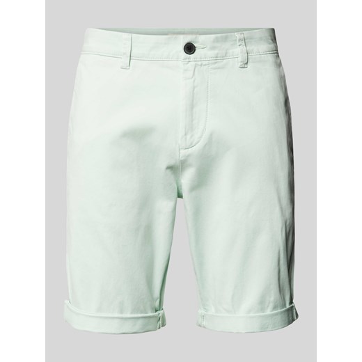 Szorty chinosy o kroju slim fit w jednolitym kolorze ze sklepu Peek&Cloppenburg  w kategorii Spodenki męskie - zdjęcie 172626682