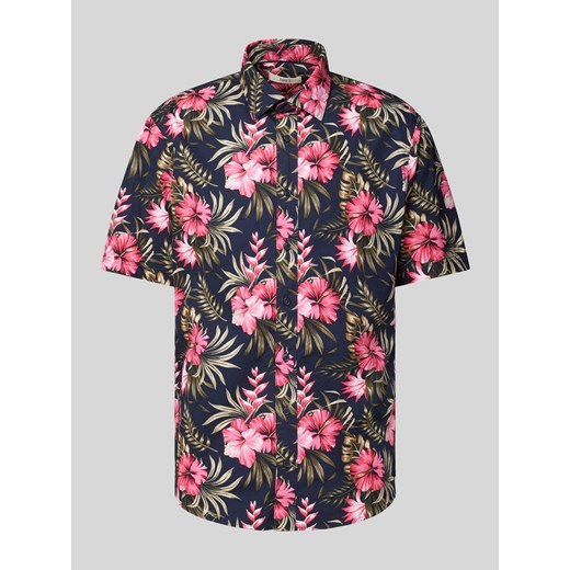 Koszula biznesowa o kroju casual fit z nadrukiem na całej powierzchni ze sklepu Peek&Cloppenburg  w kategorii Koszule męskie - zdjęcie 172626710