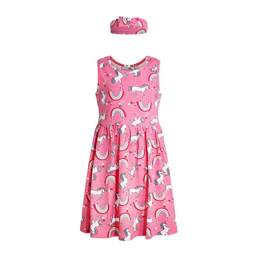 happy girls by Eisend 2-częściowy zestaw w kolorze różowym ze sklepu Limango Polska w kategorii Sukienki dziewczęce - zdjęcie 172627492