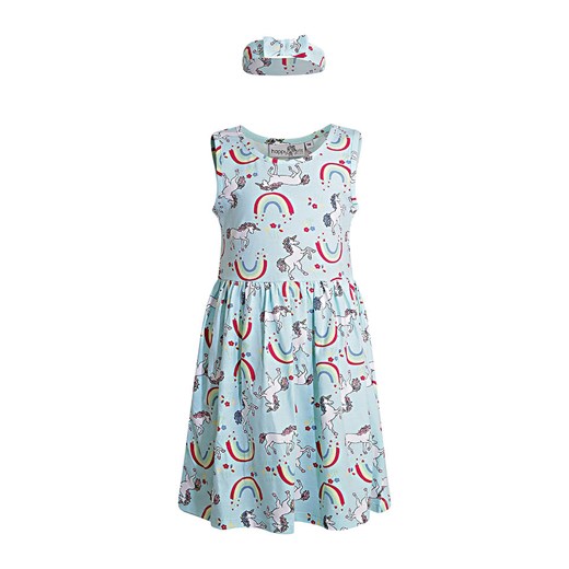 happy girls by Eisend 2-częściowy zestaw w kolorze błękitnym ze sklepu Limango Polska w kategorii Sukienki dziewczęce - zdjęcie 172627493