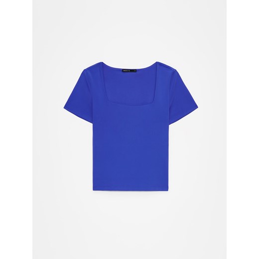 Mohito - Prążkowana koszulka - niebieski Mohito L Mohito