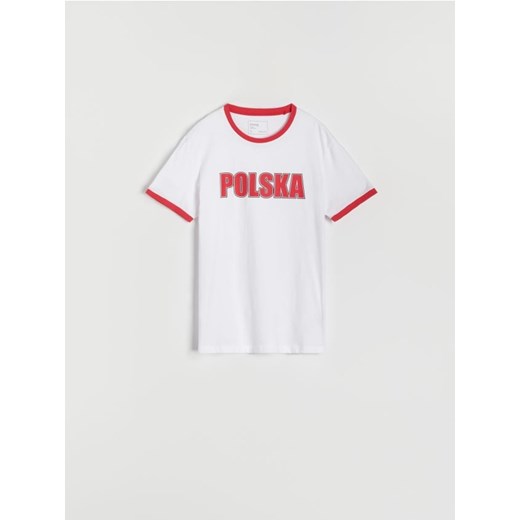 Sinsay - Koszulka Polska - biały ze sklepu Sinsay w kategorii T-shirty męskie - zdjęcie 172628434