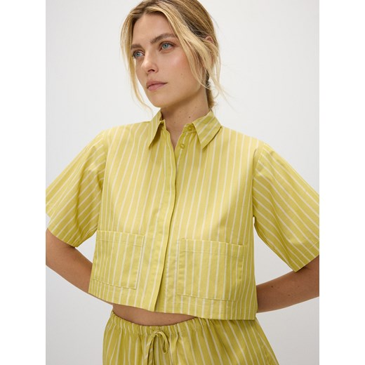 Reserved - Krótka koszula z bawełny - wielobarwny Reserved L Reserved